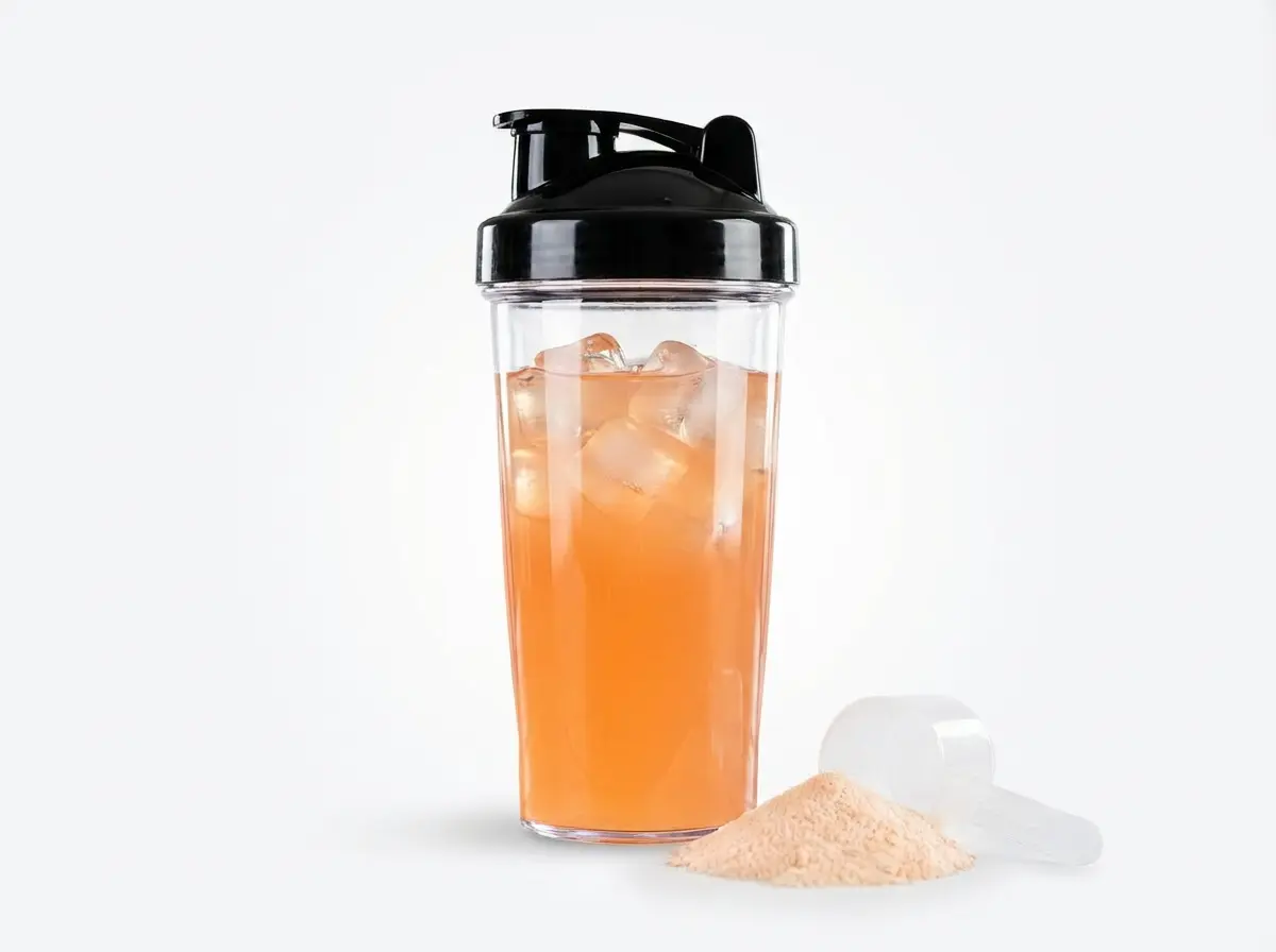 Bild von einem Shaker mit Clear Whey Protein.