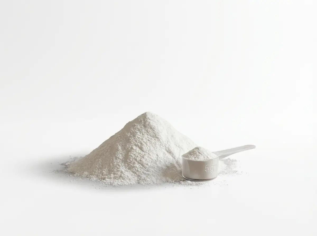 Bild von einem Haufen aus Kreatinpulver.