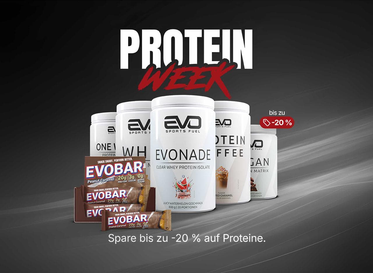 20% Rabatt auf Proteine bei EVO Sports Fuel bei Evo Sports Fuel