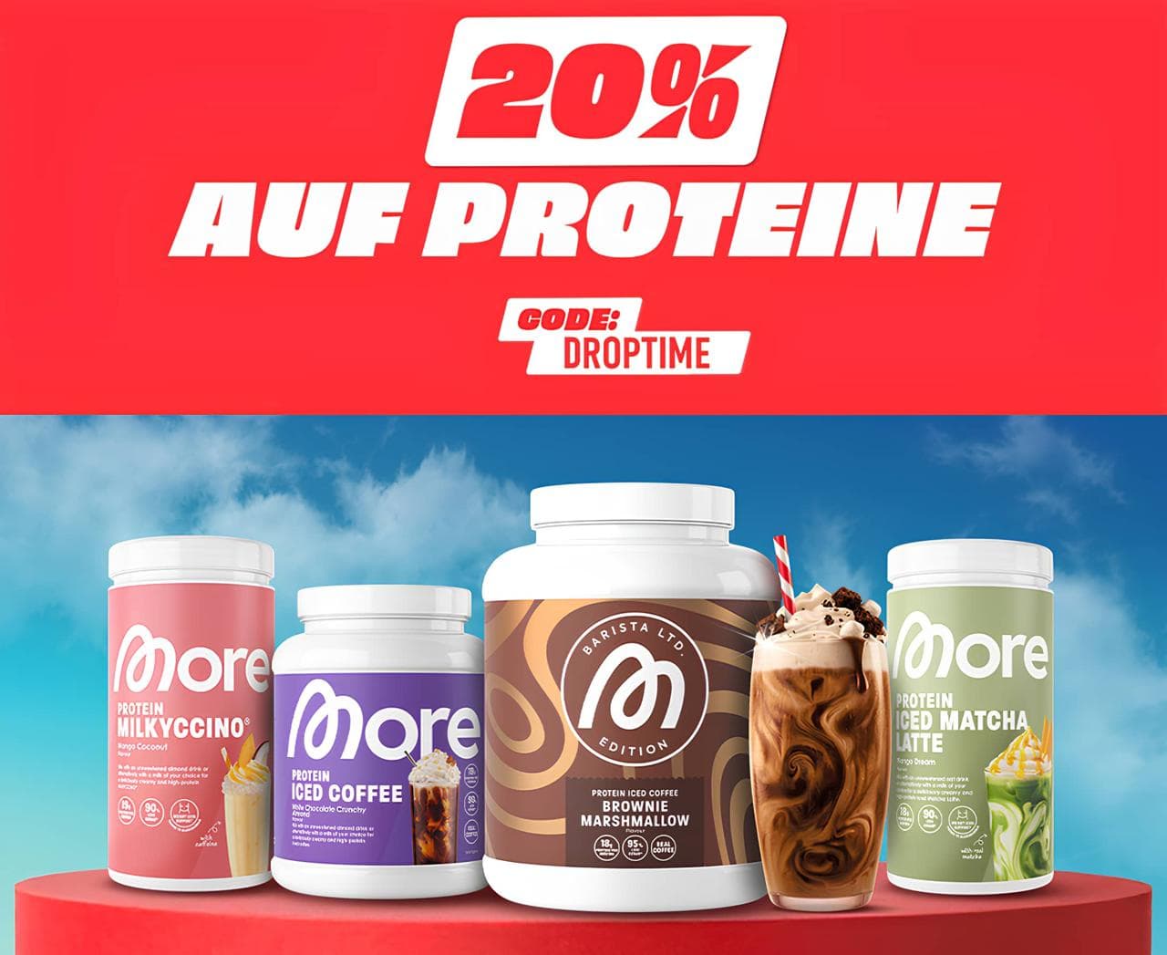 20% Rabatt auf Proteine bei MORE bei MORE