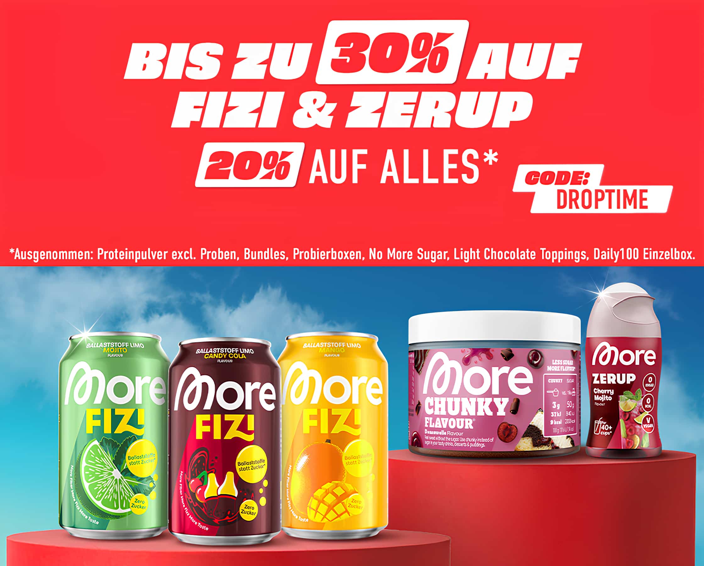 Bis zu 30% auf Aktionsprodukte bei MORE bei MORE