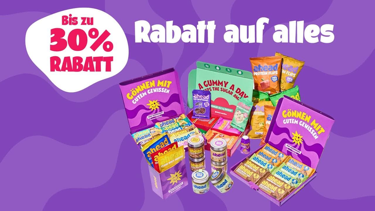 Bis zu 30% Rabatt auf alles bei ahead bei ahead