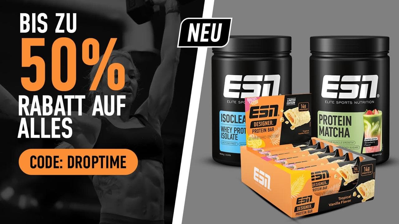 ESN WEEK: Bis zu 50% auf alles bei ESN