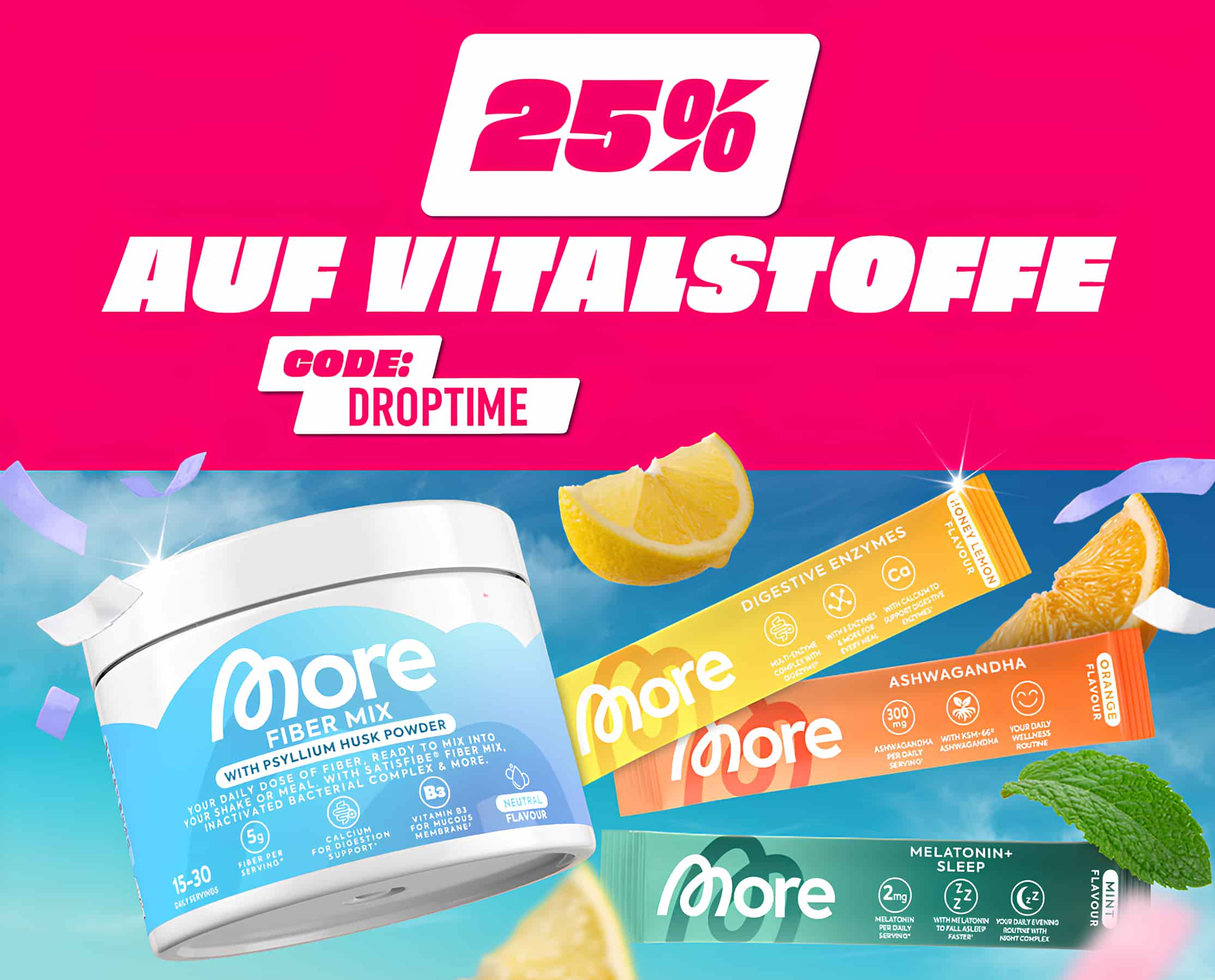 25% auf Vitamine & Mineralstoffe bei MORE bei MORE