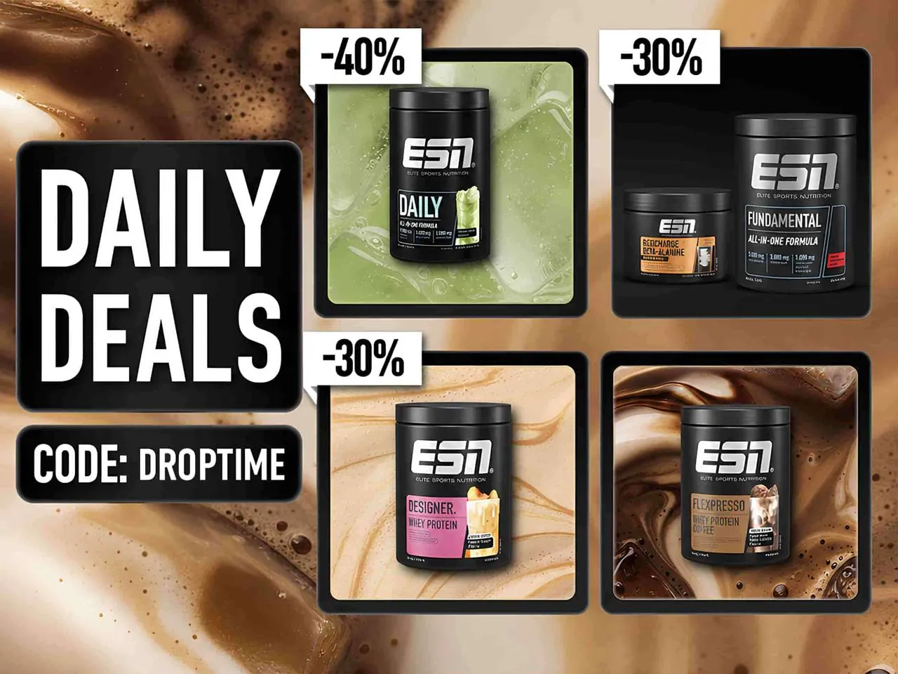 Bis zu 40% auf Daily Deals bei ESN