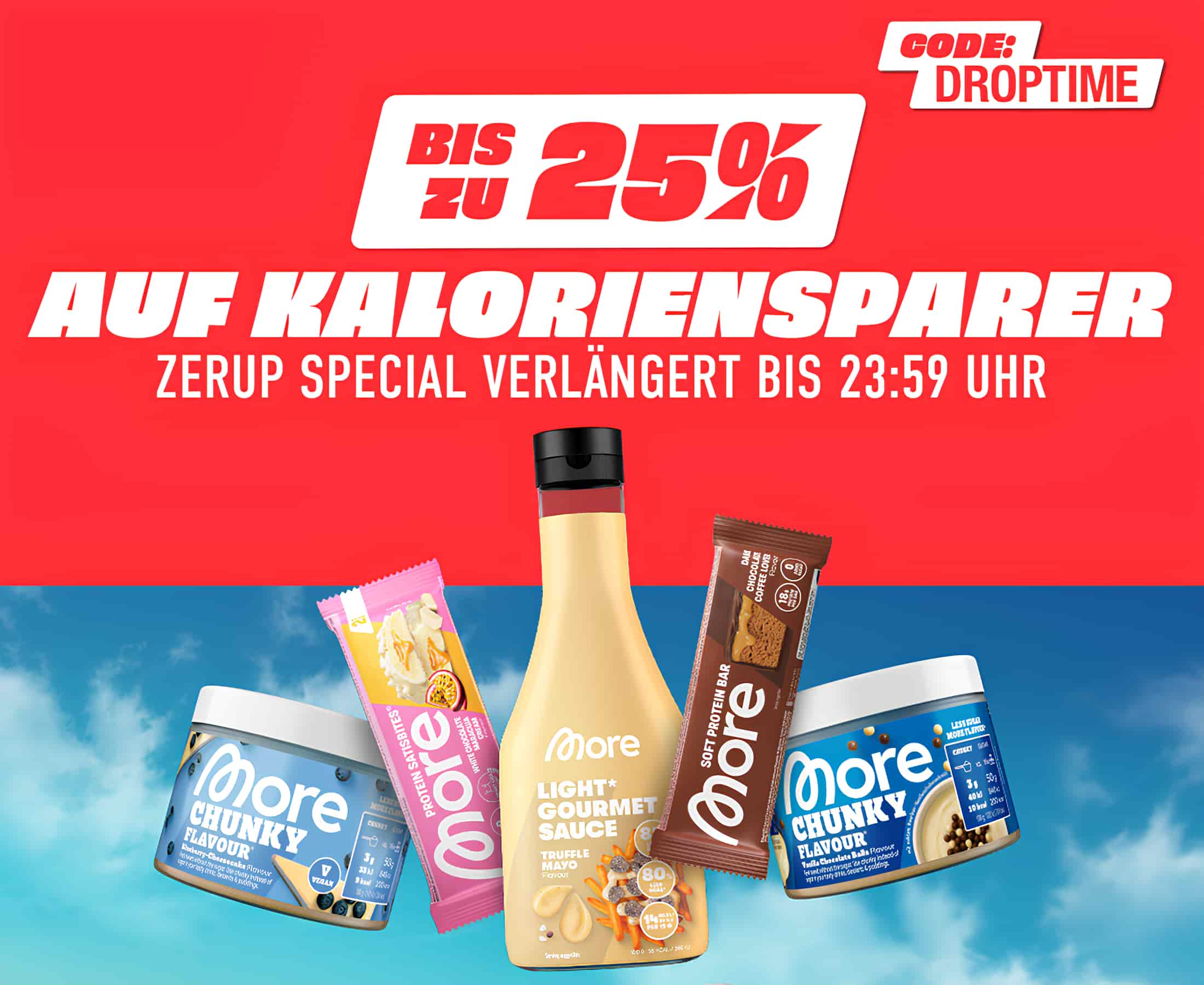 Bis zu 25% auf Kaloriensparprodukte bei MORE bei MORE