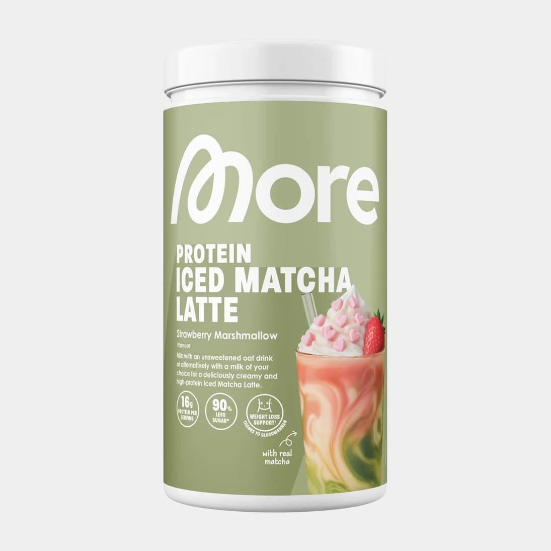 More Protein Iced Matcha Latte