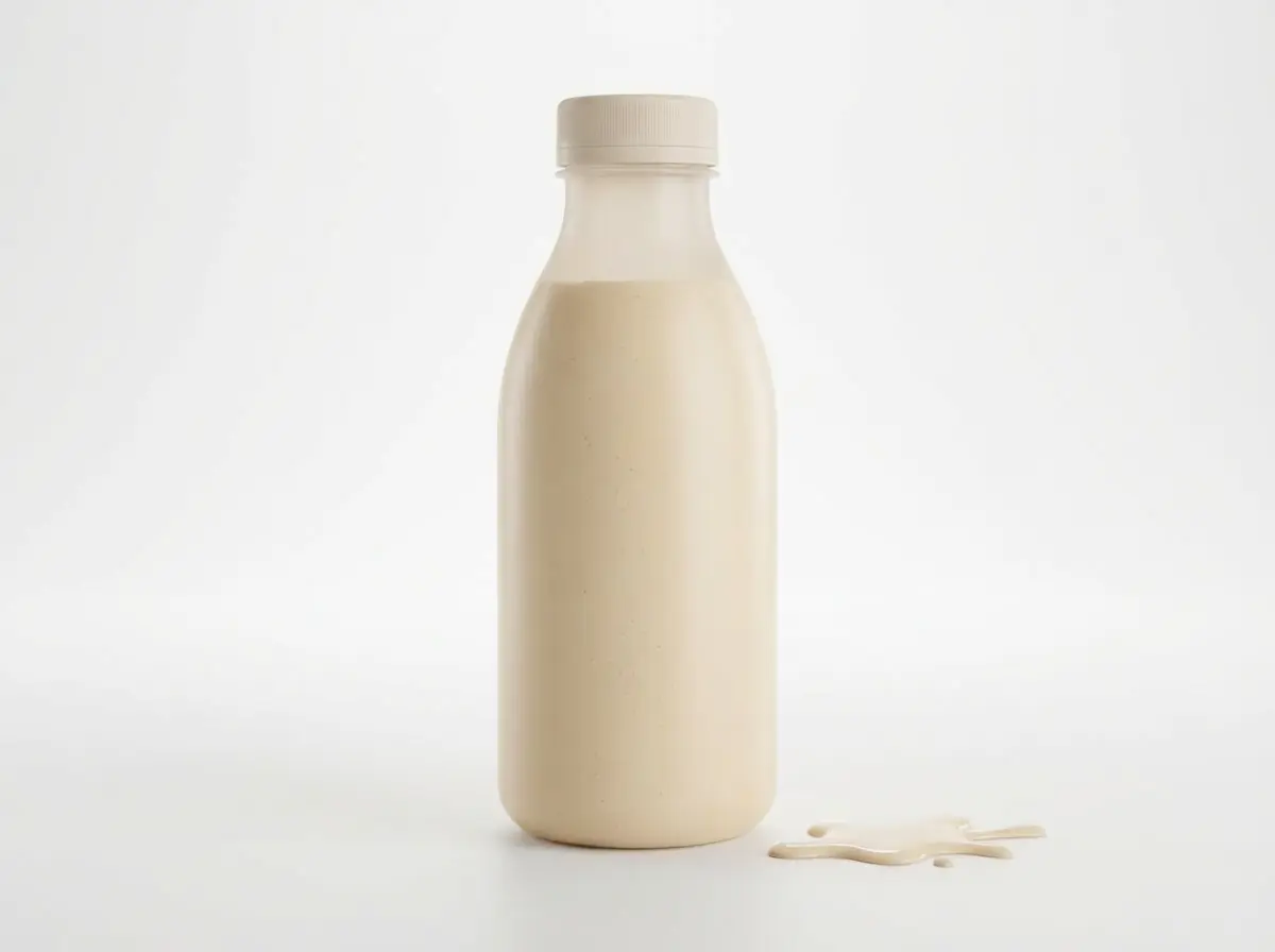 Bild von einer Flasche in der sich eine Trinkmahlzeit befindet.