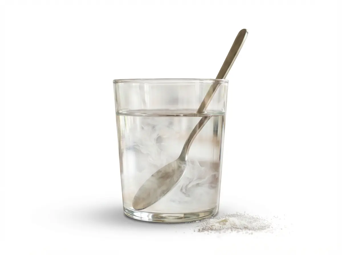 Bild von einem Glas Wasser mit Elektrolyten.