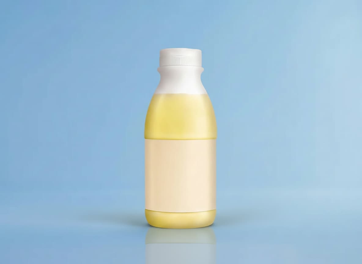 Eiweiß aus einer Flasche