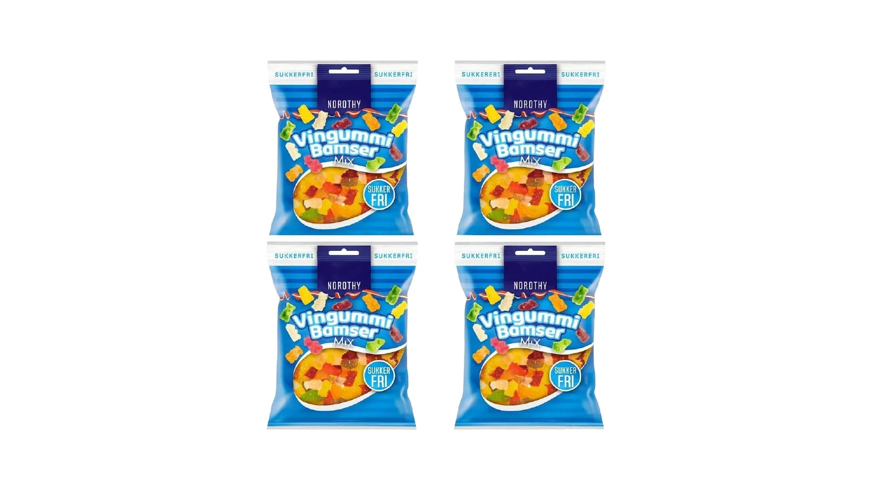 Zuckerfreie Gummibärchen (4 x 80g) - Rang 4